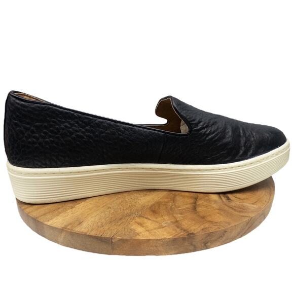 Sofft Somers Slip On Sneaker Loafer Black Leather Comfort Low Top Women 10 M - Picture 1 of 8